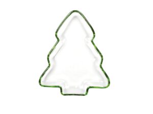 20x17x2,5 cm groene rand glasbeker