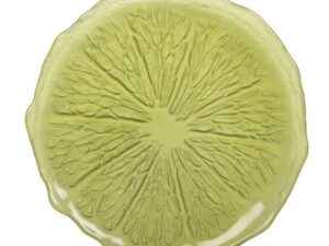 21 cm groene dessertplaat - citroen