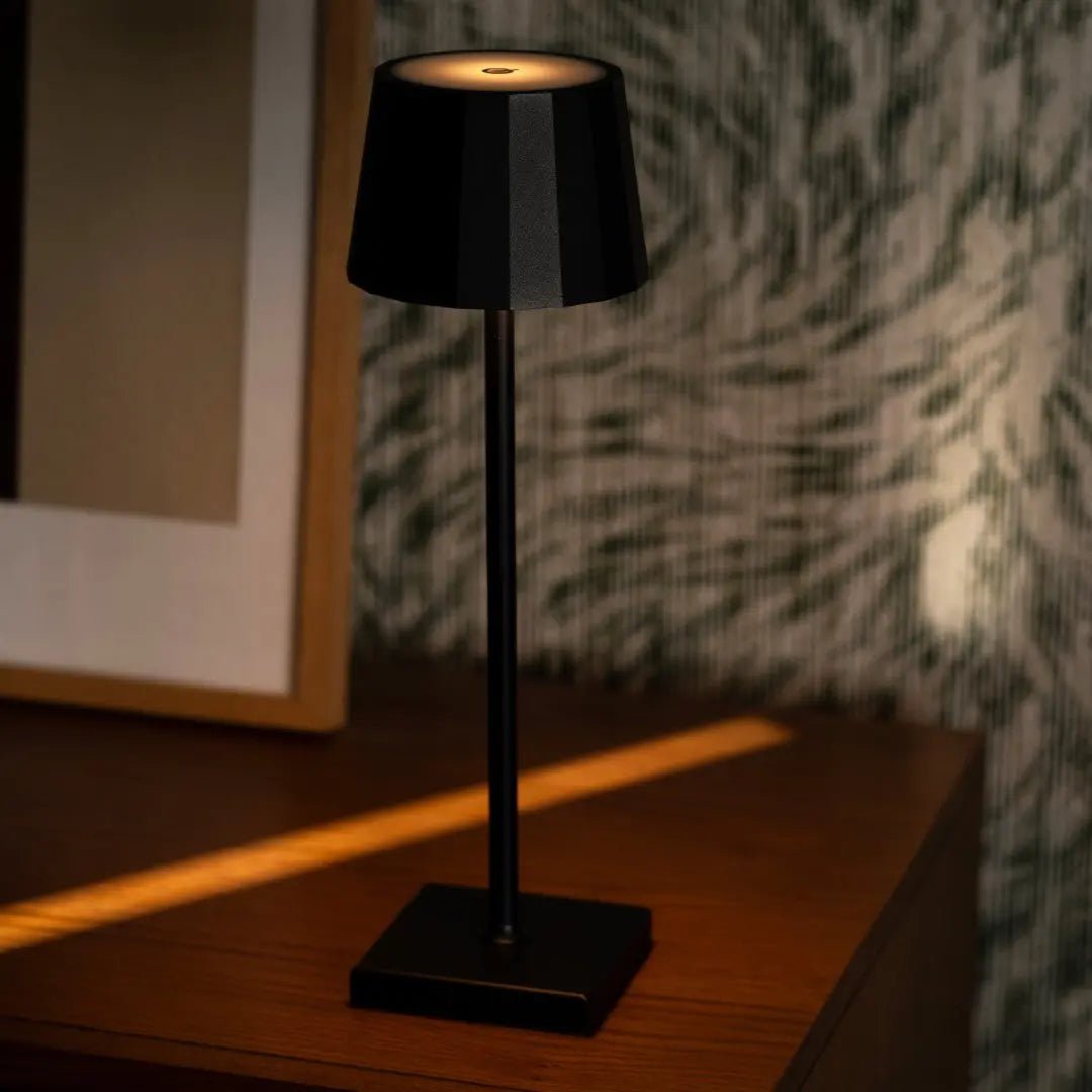 William Black oplaadbare ijzeren tafellamp – 120 uur batterij, dimbaar, opladen via USB-C - Afbeelding 12