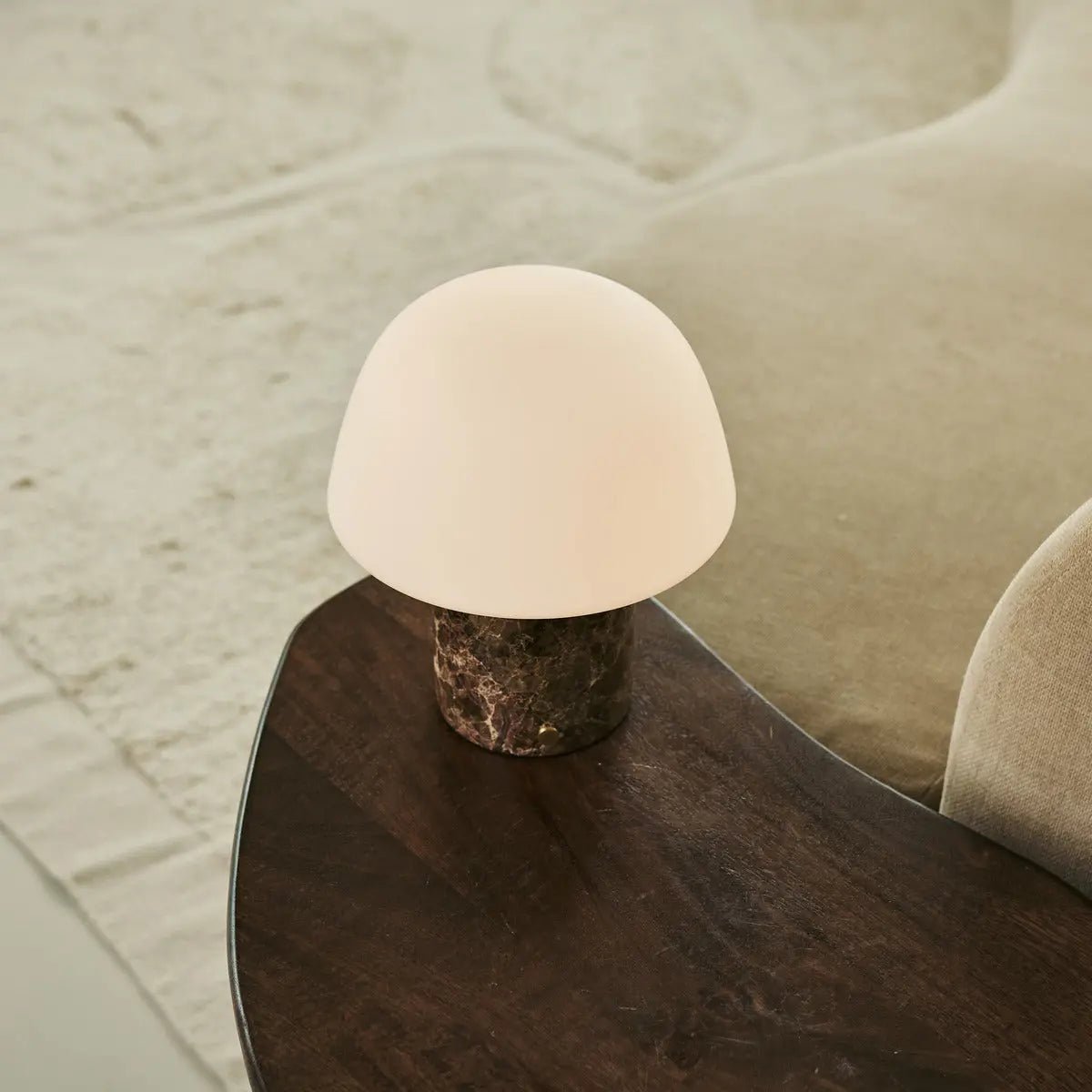 Maes Brown / Emperador Dark - Elegante marmeren oplaadbare tafellamp, tot 100 uur verlichting, stijlvol en functioneel - Afbeelding 7