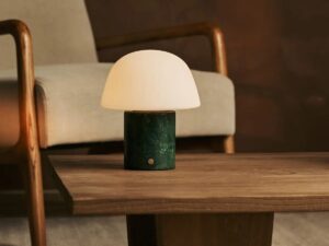 Maes Green / Verde Alpi - Elegante marmeren oplaadbare tafellamp, tot 100 uur verlichting, stijlvol en functioneel