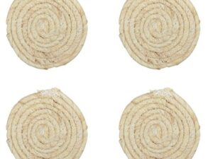 Rond glas in touw - veel van 4