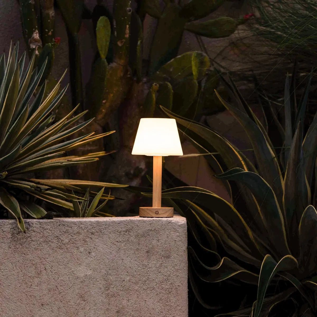 Zoë Lichtbruine Houten Oplaadbare Tafellamp | Dimbaar, USB-C, batterijduur van 80 uur - Afbeelding 2