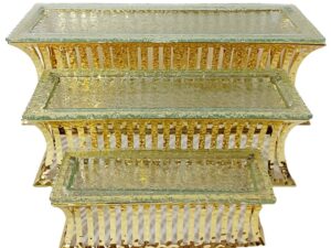 Gouden dessertsteunen - set van 3