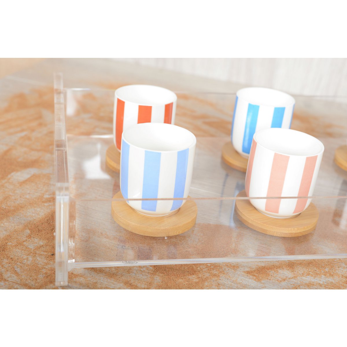 Houten krassen en substasisbekers - veel van 6 - Afbeelding 3