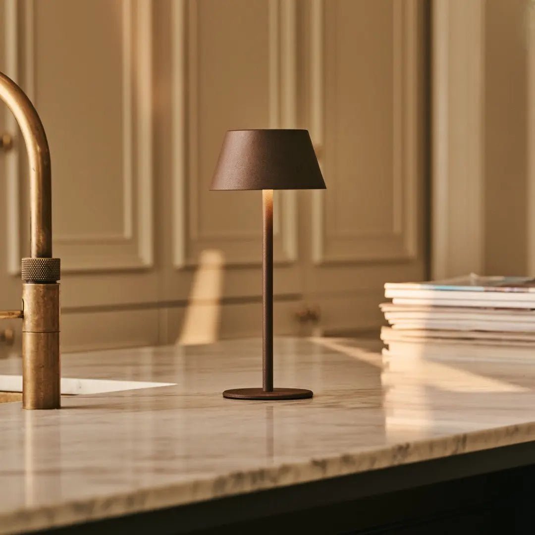 Milou Mocha Brown - Tafellamp zonder kabel L Modern, Design & 3 Light Modi - Afbeelding 3