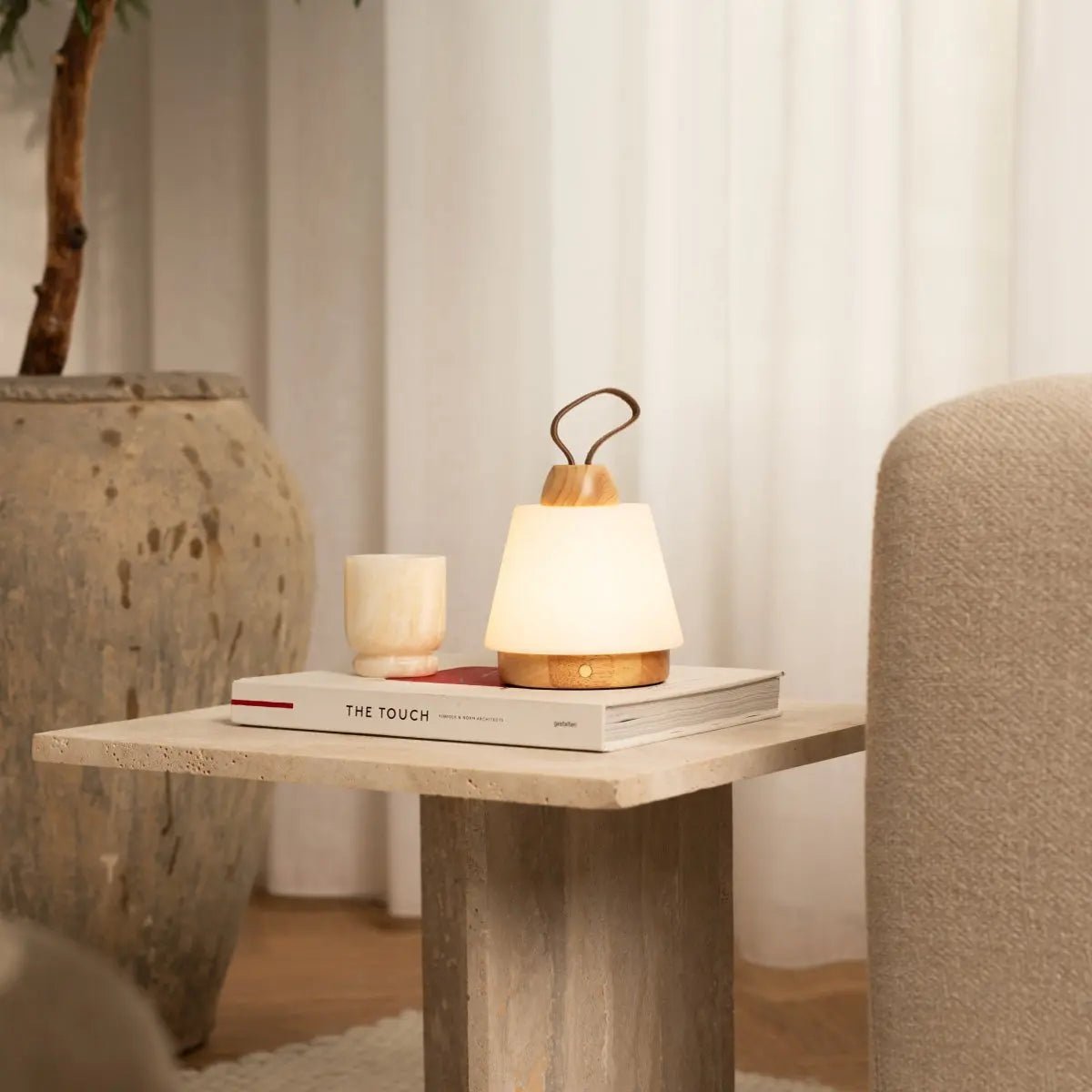 Liv lichtbruine oplaadbare lamp - Afbeelding 8