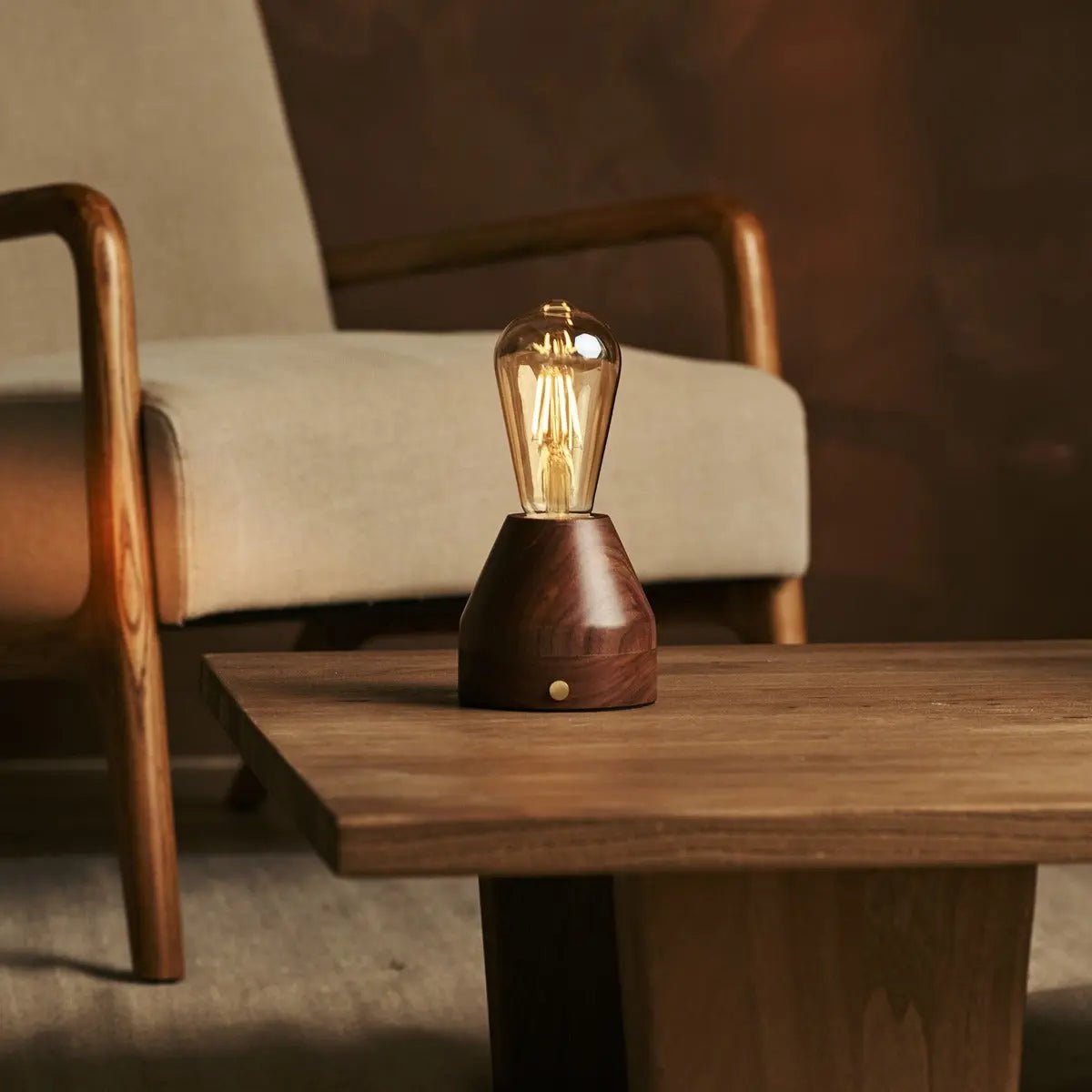 ZAVI WALNAUT Oplaadbare LED-tafellamp-Draadloos, dimpelbare, 100-uur batterij - Afbeelding 8