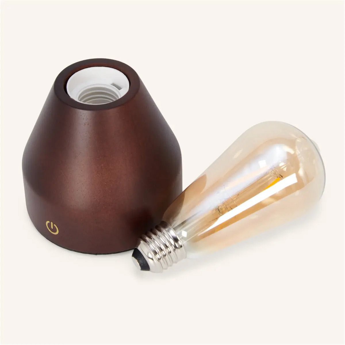 Zavi donkerbruine oplaadbare LED-tafellamp – draadloos, dimbaar, batterij met een levensduur van 80 uur - Afbeelding 12