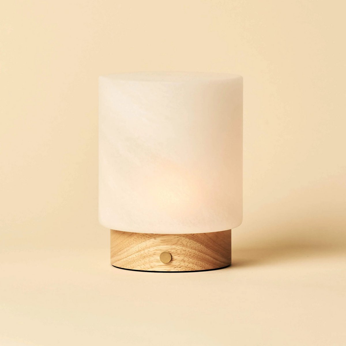 Pien lichtbruine houten tafellamp - oplaadbaar, dimbaar en tot 100 uur batterij - Afbeelding 10