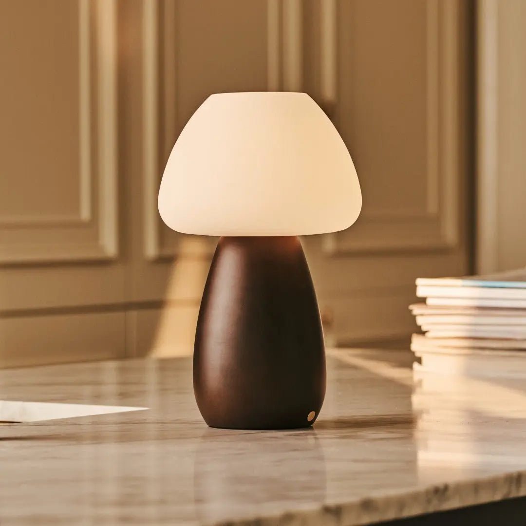 Bear Dark Bruin Stijlvol oplaadbare lamp-draadloos, dimbaar, milieuvriendelijk ontwerp