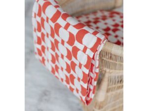 Edith deken meloen, zacht jacquard gebreide katoen