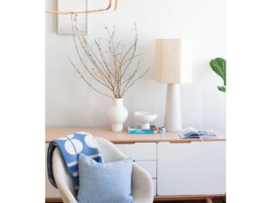 Fanny Wool kussen-dekblauw