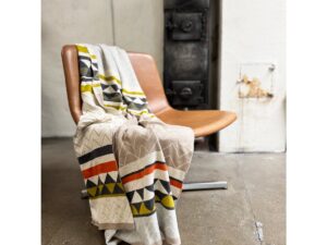 Vilma -deken, zachte jacquard gebreide katoen