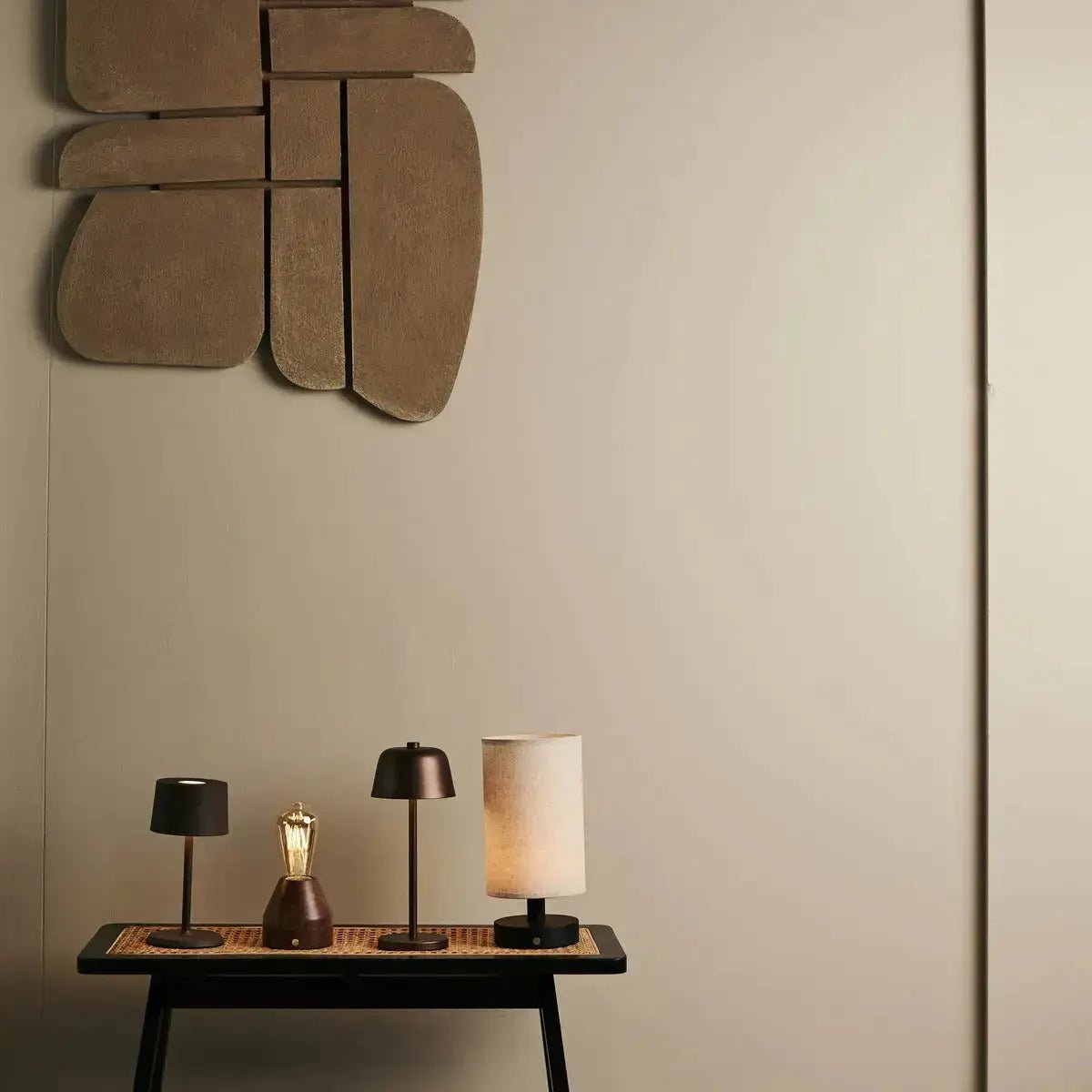 Anton Espresso Brown oplaadbare tafellamp | Stijlvolle en draadloze verlichting - Afbeelding 14