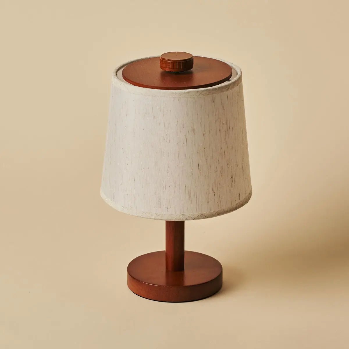 Rover kastanje bruin houten lamp - oplaadbare, draadloze en dimbare schaduw - Afbeelding 11
