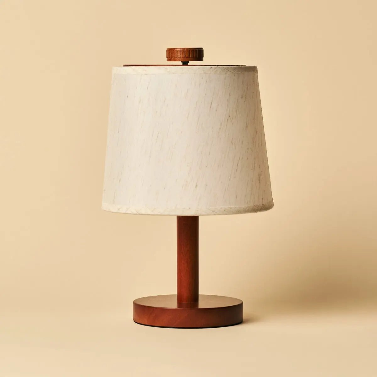 Rover kastanje bruin houten lamp - oplaadbare, draadloze en dimbare schaduw - Afbeelding 10