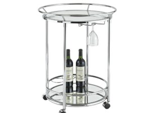 ROND ROESTVRIJ STAAL / SPIEGELSCHAAL D.57CM