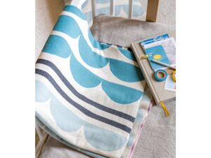 Kamelia deken paars, zacht jacquard gebreide katoen