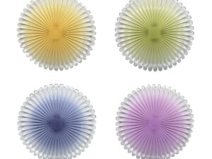 Veelkleurige dessertplaten - veel van 4