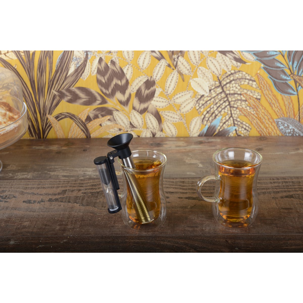 Dubbele muurtheekopjes met handvat - veel van 2 - Afbeelding 3