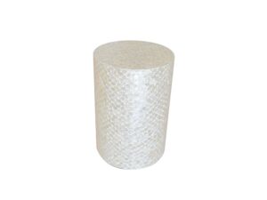 Pearly White Pouf 33x33x48cm