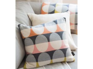 Olivia Pillow Peach, Soft Jacquard gebreide katoen