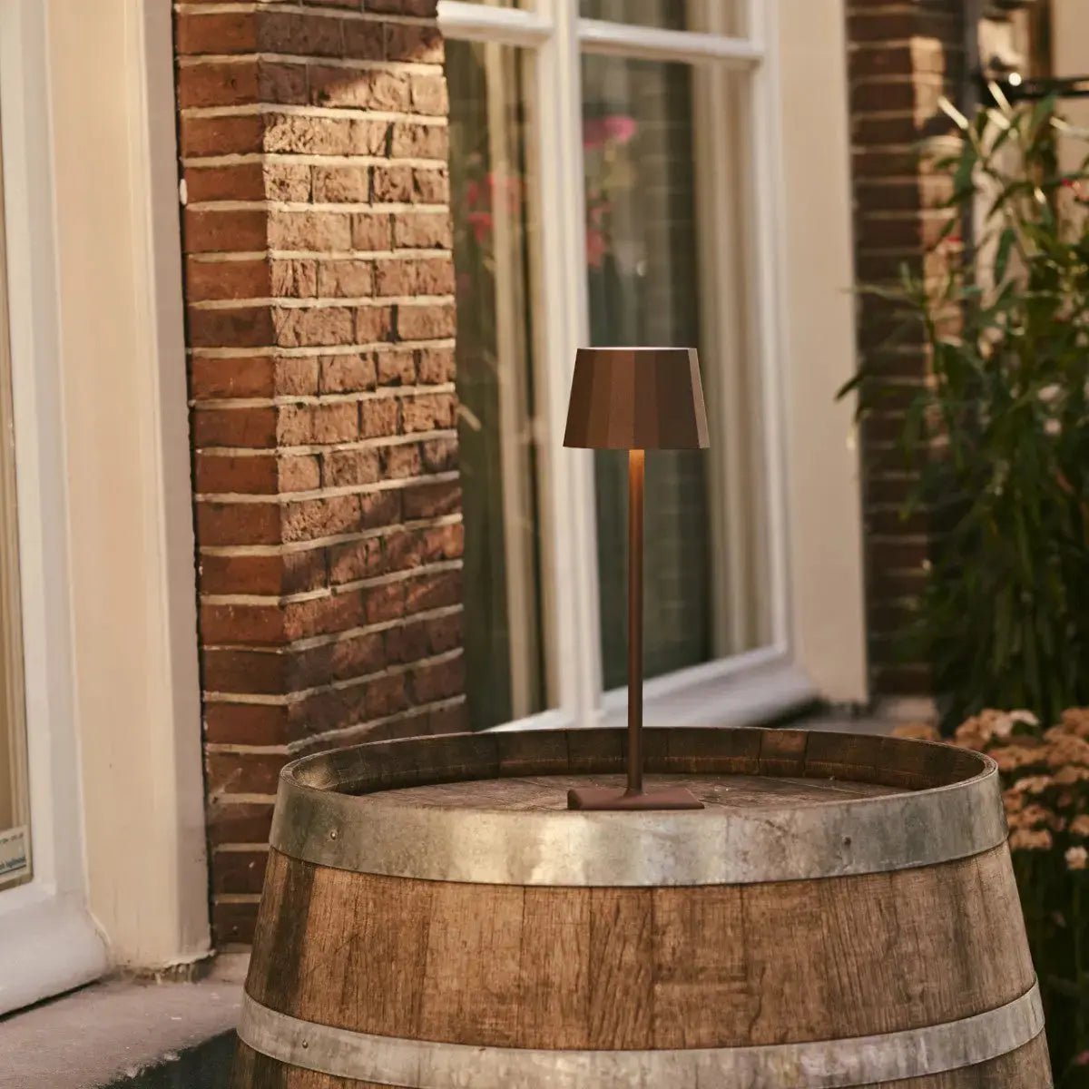 Wouter Mocha Brown oplaadbare tafellamp-Draadloos opladen, dimable, 120 uur batterijduur - Afbeelding 10