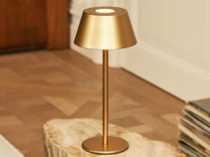 Milou Gold - tafellamp zonder kabel L Modern, Design & 3 Light Modi