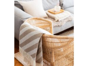 Filip Deken Beige Zachte Lichtgewicht Noorse Wollen Deken