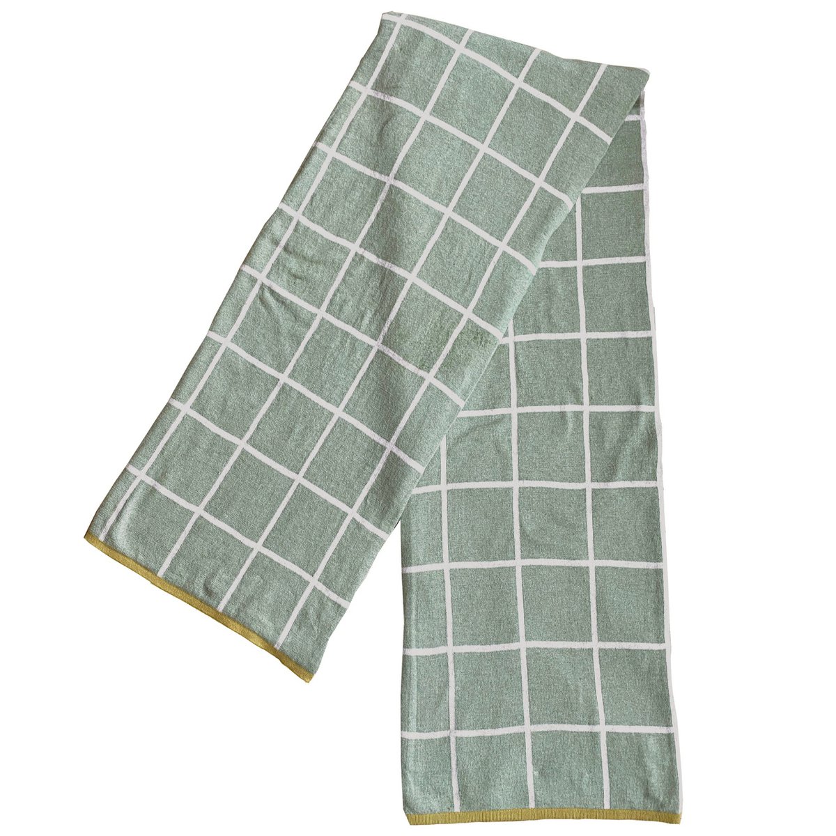 Todden deken groen, zacht Jacquard gebreide katoen - Afbeelding 2