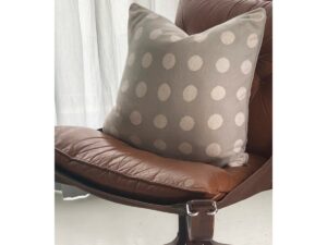 Astrid kussenbedekking grijs, zacht jacquard gebreide katoen