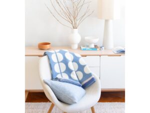 Felix blauwe zachte Noorse wollen deken