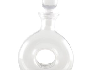 Glazen whisky karaf met een gat van 19x27,5 cm