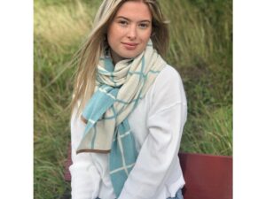 Todden Sjaal Zeeblauw