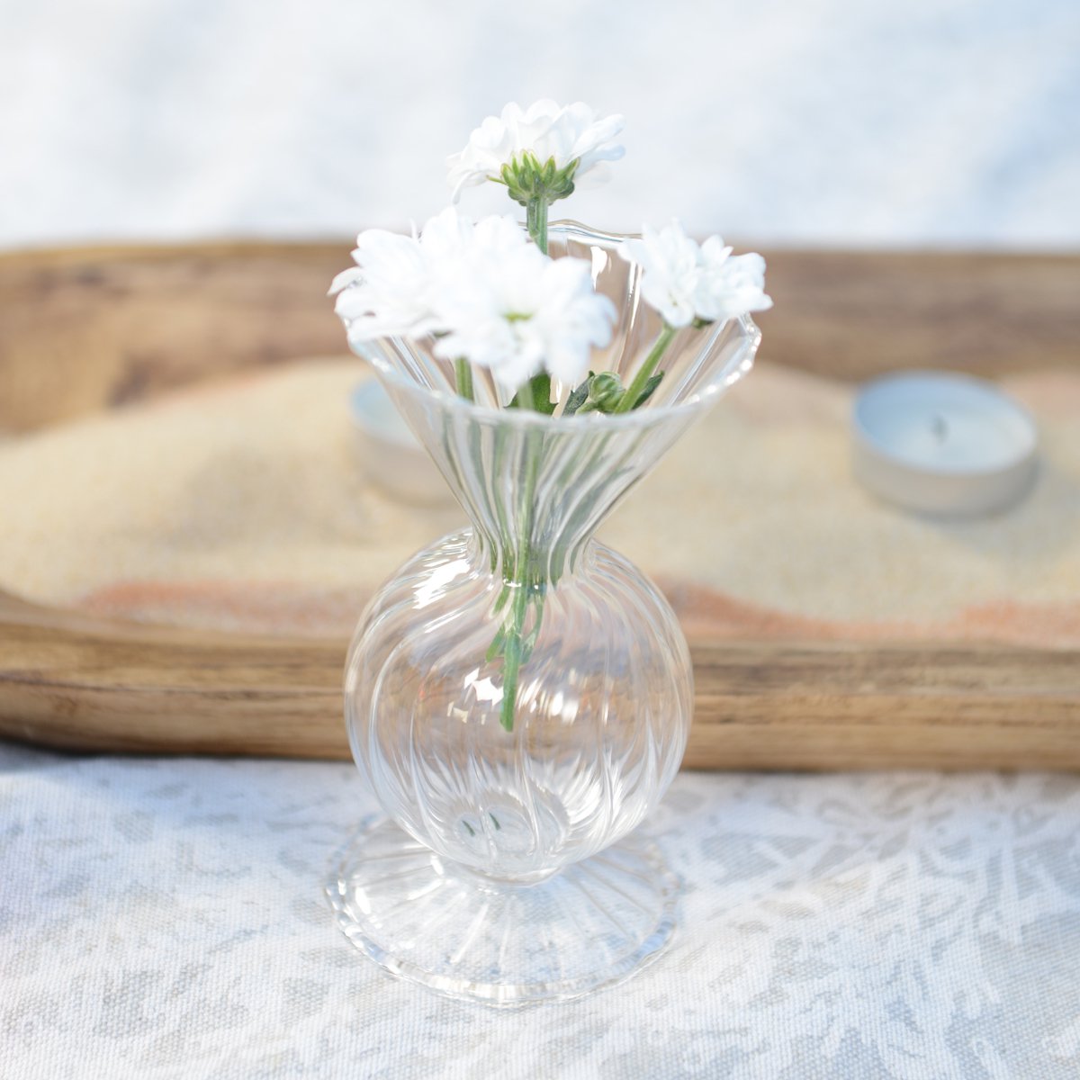 SOLIFLORE EN VERRE 6,3X6,3X12,6CM - Afbeelding 3