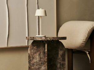 Anton vanille oplaadbare tafellamp | Stijlvolle en draadloze verlichting