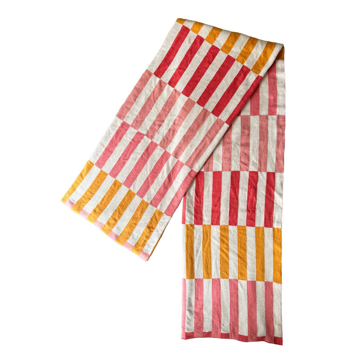 Mojo deken roze, zachte jacquard gebreide katoen. - Afbeelding 2