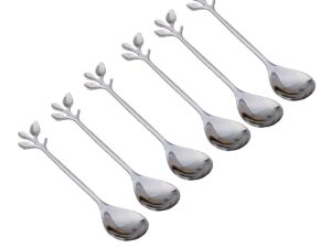 Zilver diverse bladeren dessert - veel van 6