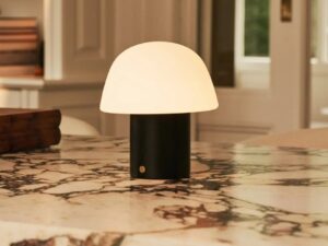 Yannick zwarte tafellamp zonder koord - modern, batterij en duurzaam