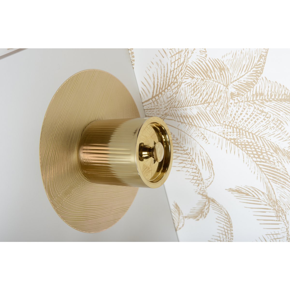 Gouden ijsemmer met geribbeld patroon - Afbeelding 2