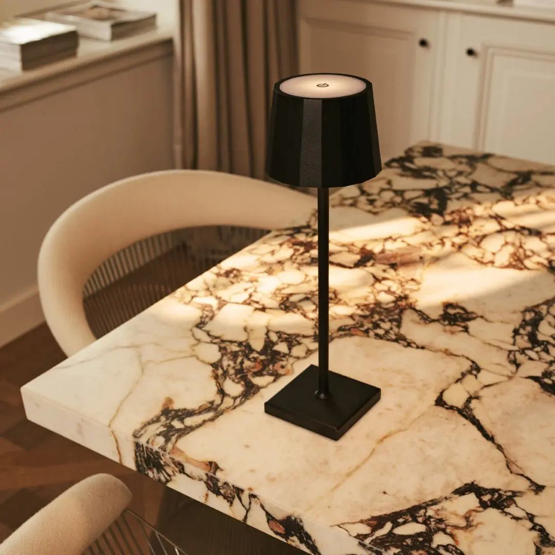 William Black oplaadbare ijzeren tafellamp – 120 uur batterij, dimbaar, opladen via USB-C - Afbeelding 6