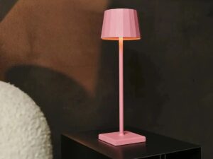 Wouter Flamingo Roze oplaadbare tafellamp-Draadloos opladen, dimbare, 120 uur batterijduur