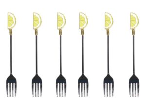 Lemon Dessert Forks - veel van 6