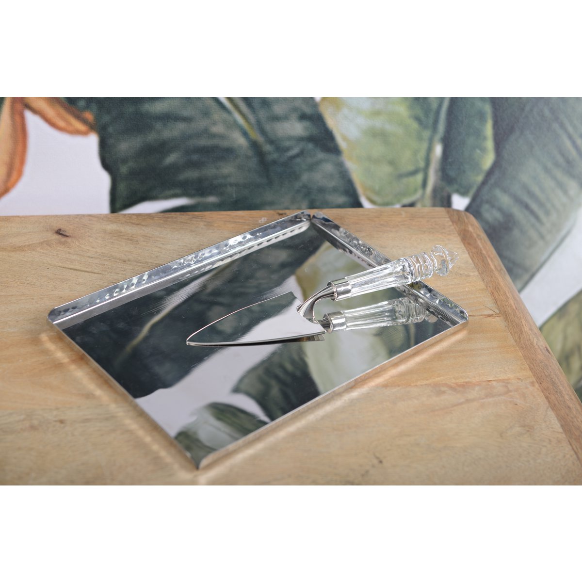 Mampered rechthoekige lade Mirror Effect 30.5x21x1.25cm - Afbeelding 2