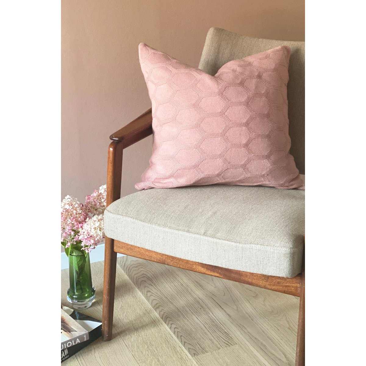 Herdis kussen-dekblush roze