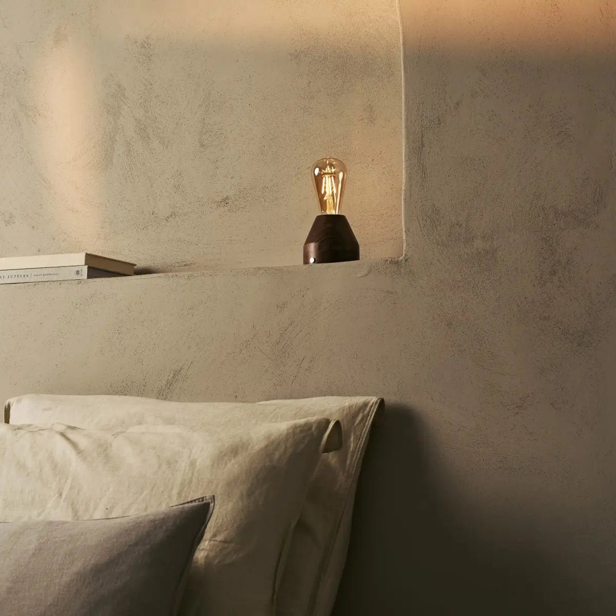 ZAVI WALNAUT Oplaadbare LED-tafellamp-Draadloos, dimpelbare, 100-uur batterij - Afbeelding 5