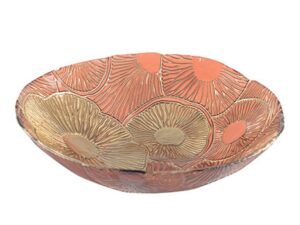 Rood en gouden lotus gesneden 40 cm