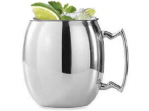 GLADDE ROESTVRIJSTALEN MOK MET HANDVAT