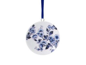 Kerstornament van een mini wandbord Delfts Blauw